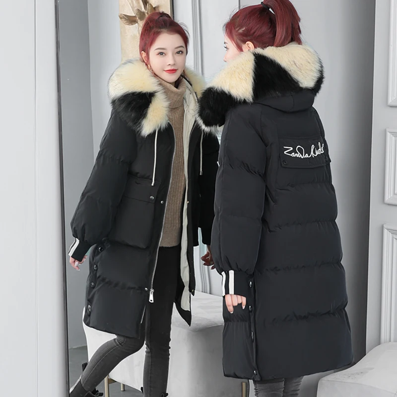 

High-quality Winter Women's Parka Coat Long Jacket with Hooded Fur Collar To Keep Warm Jacket 2021 New Winter Women's Jacket