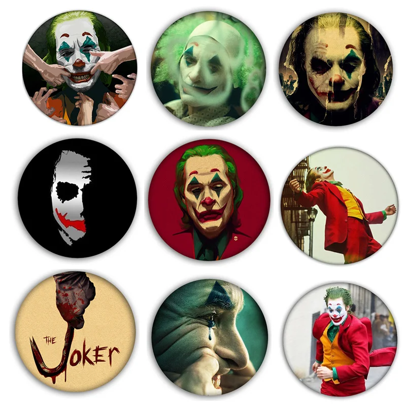 Новый фильм DC Джокер аниме милые шпильки для рюкзаки мультфильм булавка бейдж