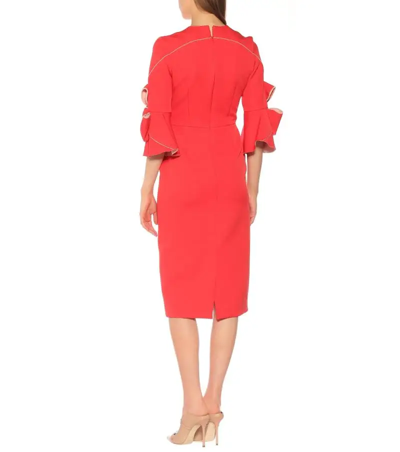 Элегантные модные женские платья с круглым вырезом и штаны ярким дизайном бантом