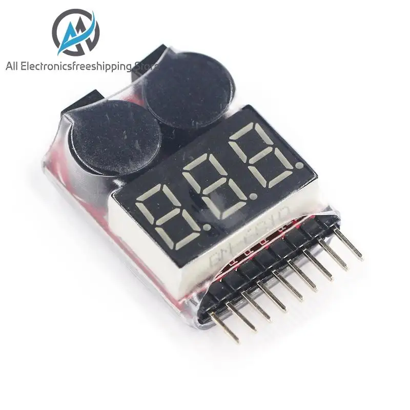 F00872 Lipo тестер напряжения батареи Вольтметр индикатор проверки двойной динамик 1S