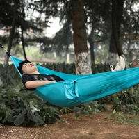 outdoors portable camping parachute hammock hanging swing chair for backpacking travel multifunctional hammock