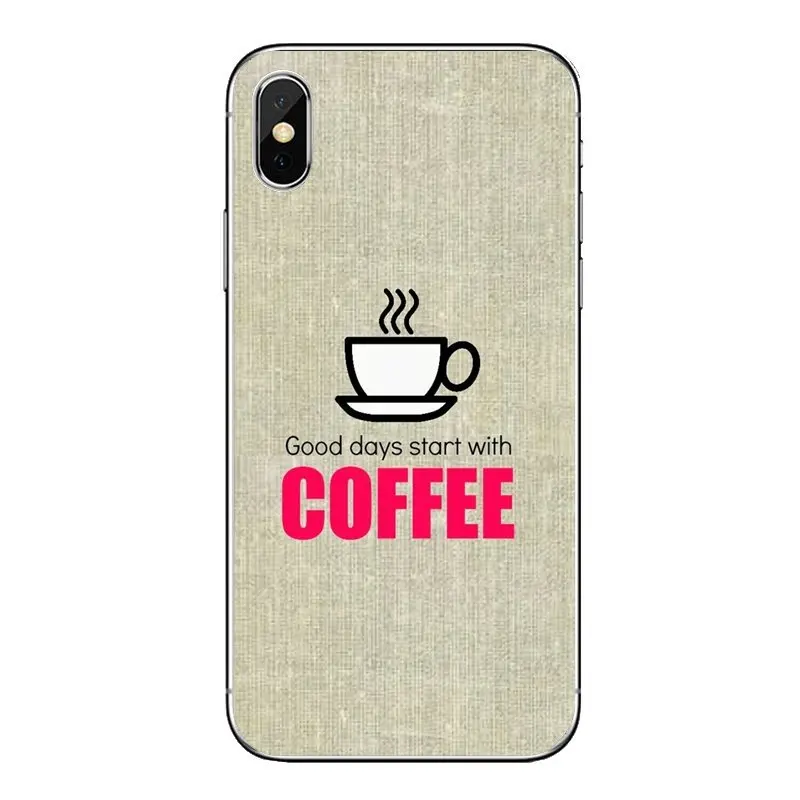 Розовые Обои кофейного цвета для iPod Touch iPhone 4 4S 5 5S 5C SE 6 6S 7 8 X XR XS Plus MAX прозрачные