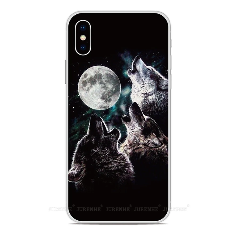 Для iPhone 12 11 Pro XS Max XR X 6 7 8 плюс SE2 SE 2020 арт волк чехол для телефона iPod Touch Plus 5