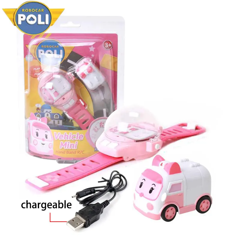 ROBOCAR POLI часы пульт дистанционного управления Автомобильная игрушка мультяшный