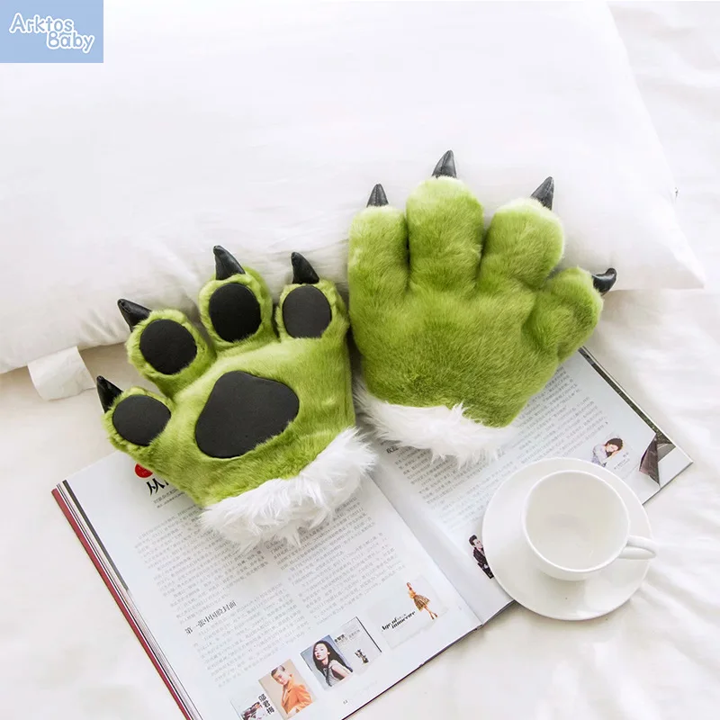 

New Imitation Animal Hand Plush Toy Creative Children Gloves Hair Band Game Props Toys