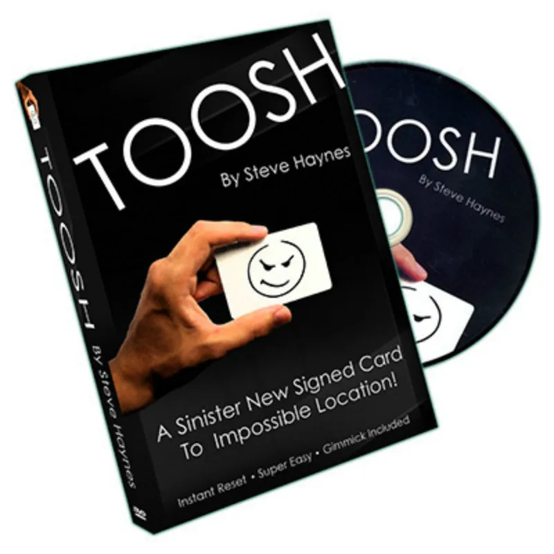

Toosh от Стива хейнера (Gimmicks + DVD), волшебные трюки, реквизит для сцены, уличной развлечения, искусственный аксессуар, волшебные трюки, магия
