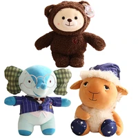 3pcslot rainbow ruby teddy bear deer plushie toys stuffed soft peluche cartoon animal elephant sofa home bed doll for kids gift