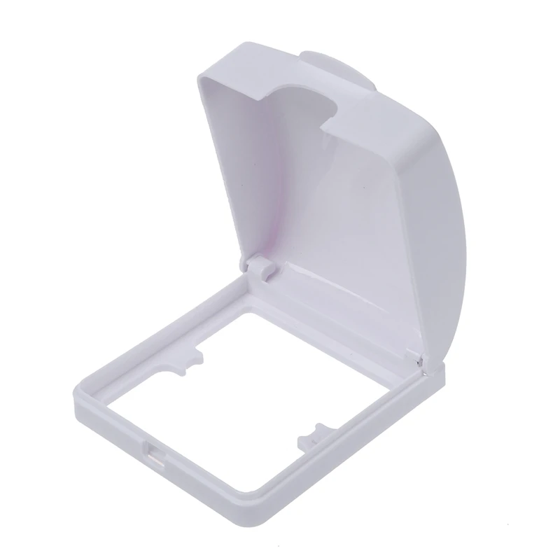 Настенный защитный чехол для ванной комнаты с откидной крышкой белый