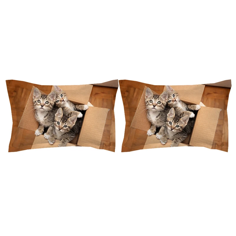 

Cute Cat Bedding sets twin queen king Quilt Cover cartoon kids Pillow Case single double girls duvet cover set animal bedclothes
