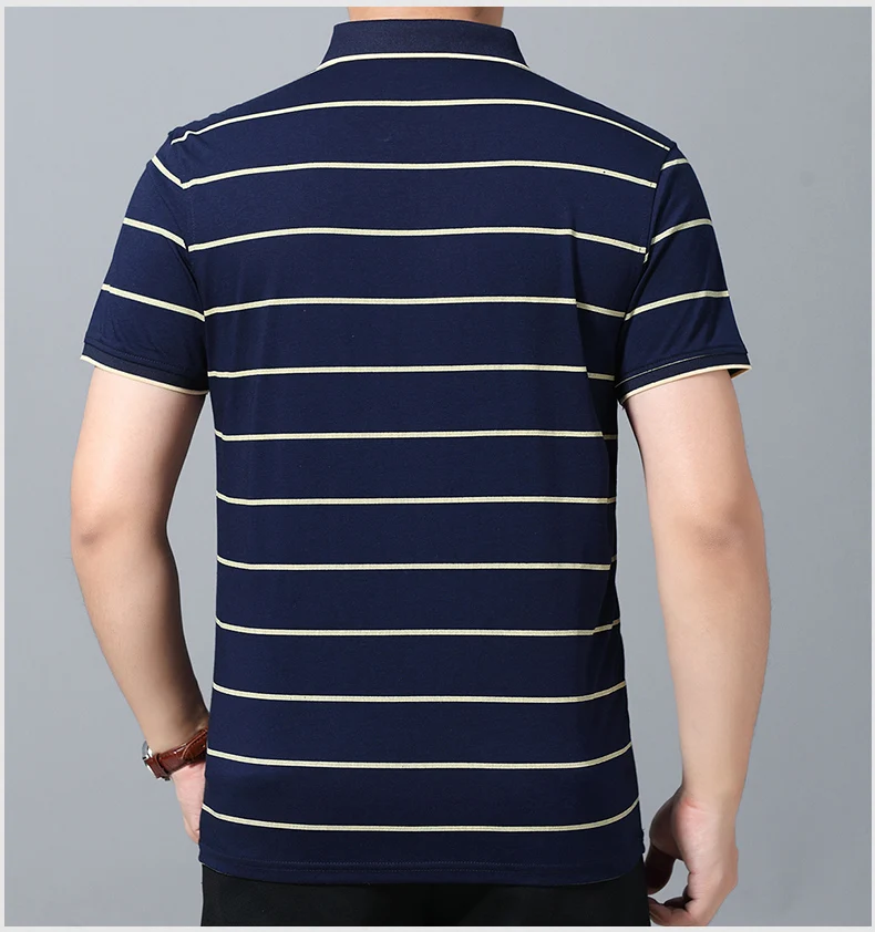 

Best Sales Plus Size Polyester Striped Plain Casual Short Sleeve T-shirts for Men