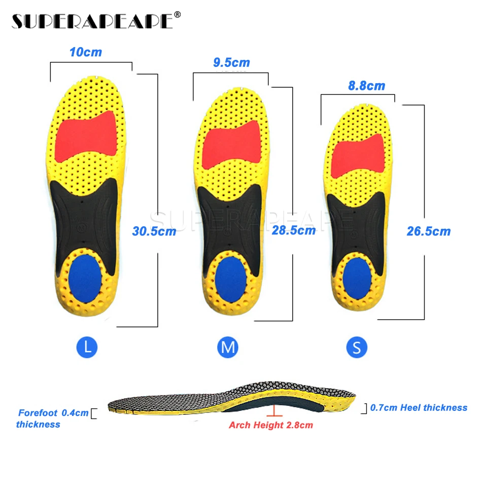 EVA Sport Orthotic Insoles Arch Support Orthopedic Insoles for Shoes O/X Leg Shoe Pad Foot Pain Relief Sole for Shoes