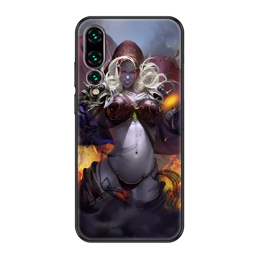 

World of Warcraft WOW Phone case For Huawei P 8 10 20 30 Smart Plus 2019 Z Lite Pro 2017 2019 black fashion back painting