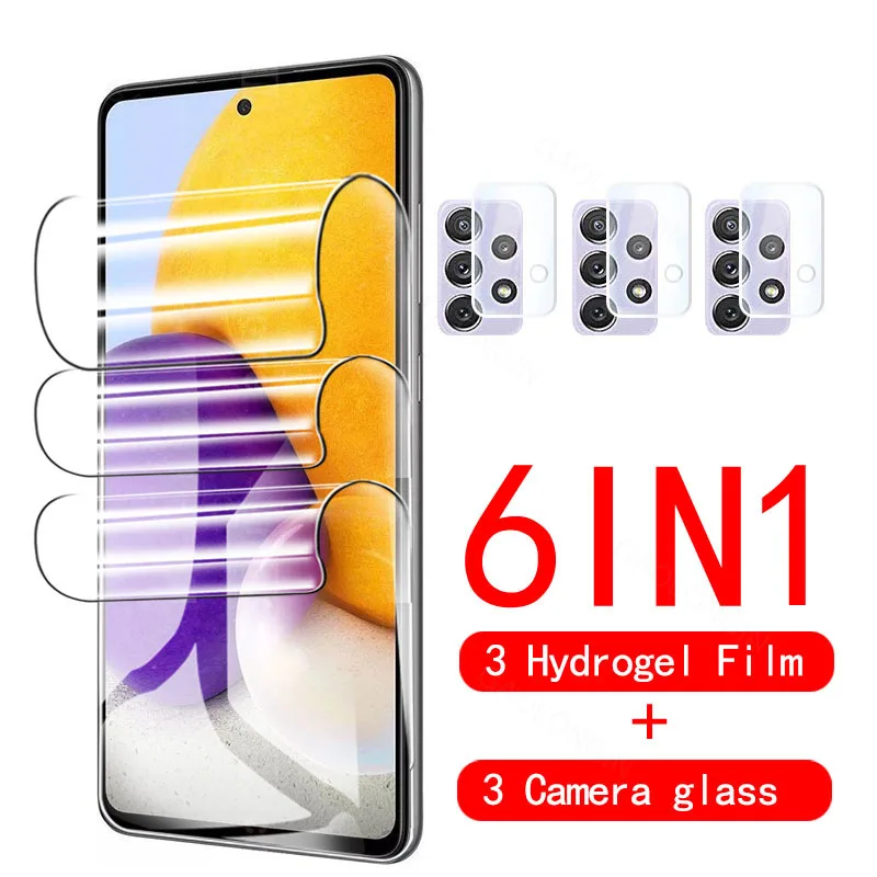 

Hydrogel Film For Samsung Galaxy A52 A72 A50 A30 A21S A31 A02S A32 A22 Screen Protector Camera Lens For Galaxy A51 A71 Glass