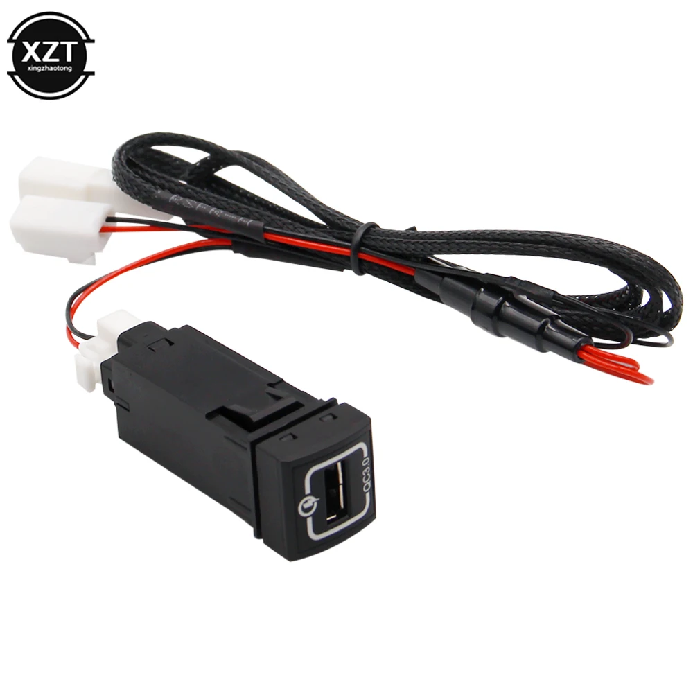 QC 3.0 Car USB Quick Charger Power Connector Fast Charging Phone Adapter For Toyota Corolla 2019 | Автомобили и мотоциклы