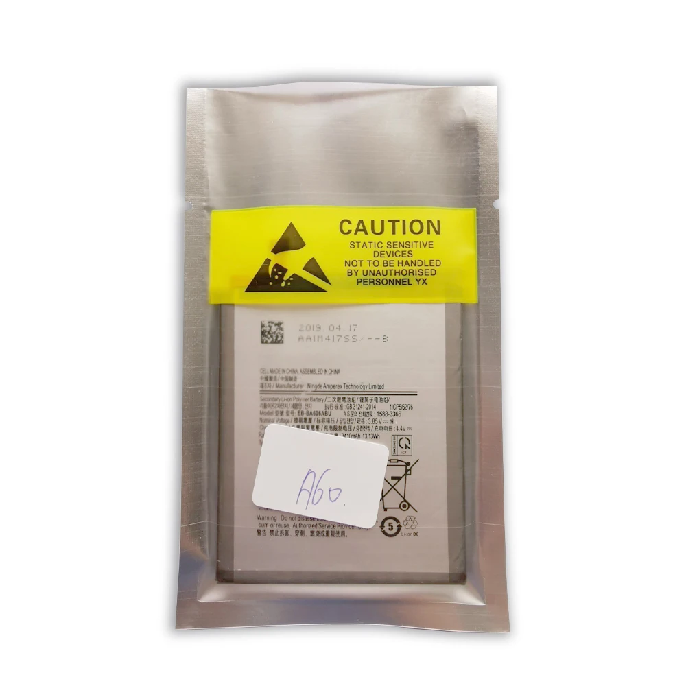 

Original Phone Battery For Samsung Galaxy A60 A605 A605F High Capacity 3500mAh Bateria Replacement For A60 A605 A605F With Gift