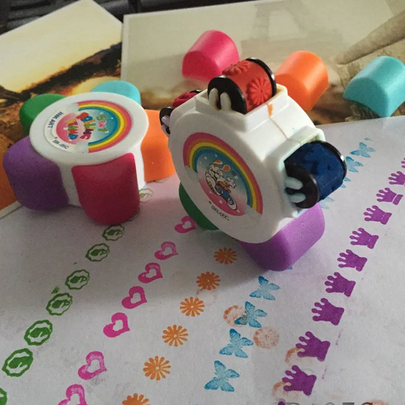 1 шт в лоте цветок прокрутки штампа самостоятельно покрывать краской игрушки для