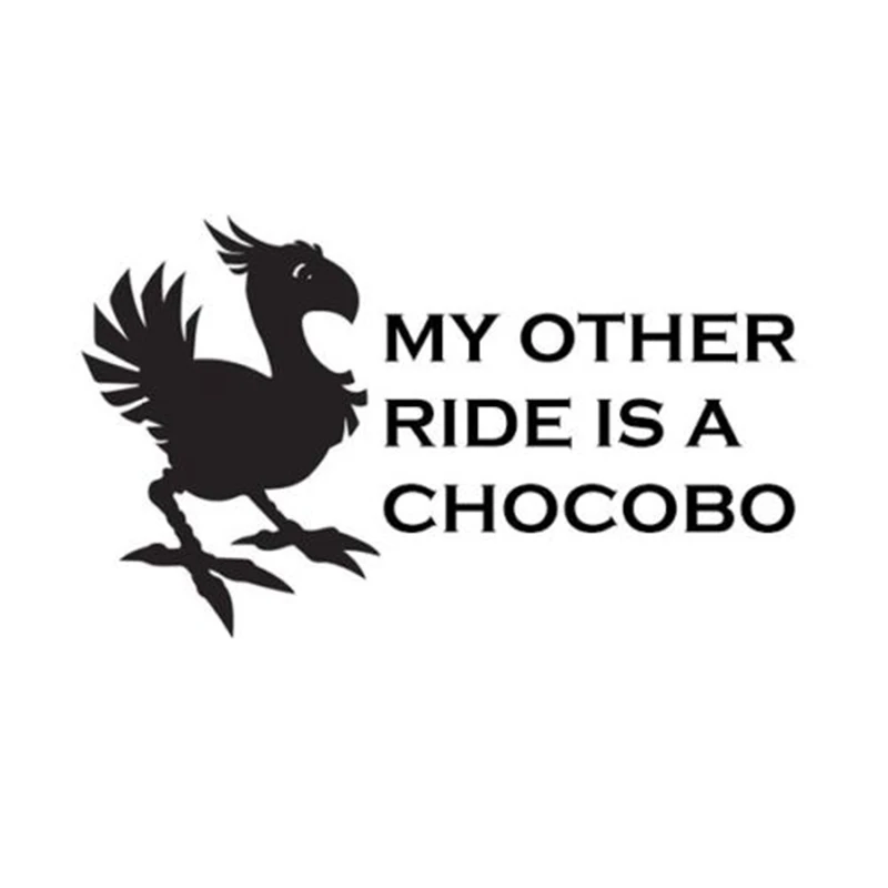 Мой Другое ездить Chocobo забавная игровая виниловая наклейка на оконное стекло