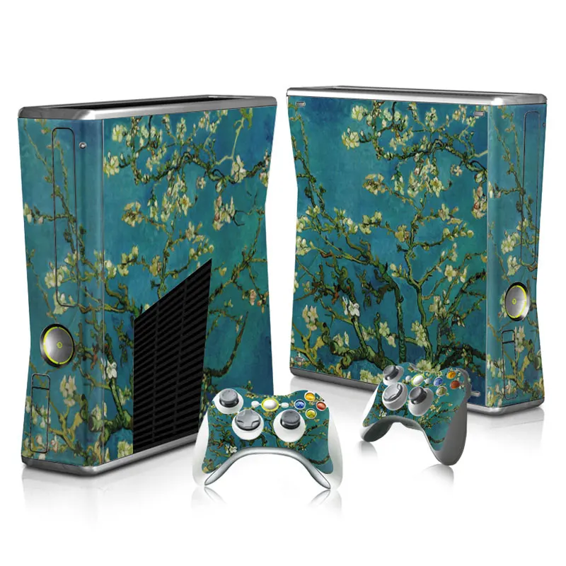 Для Xbox 360 slim стикер для XBOX Виниловая наклейка Xbox360 тонкий кожи и 2 контроллера
