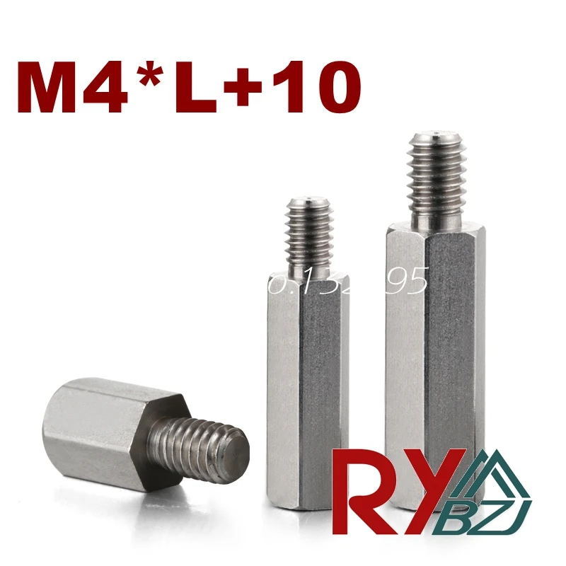 M4 * L + 10 нержавеющая сталь противостояние прокладка Женский Мужской расстояние