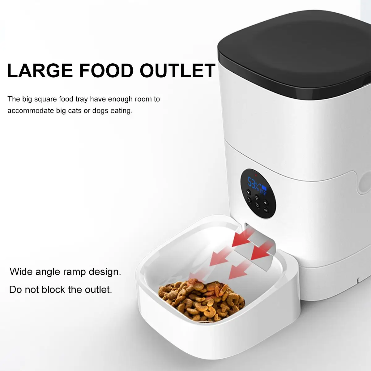 Wifi/кнопка версия ПЭТ автоматическая подача 4L/6L дозатор корма для домашних