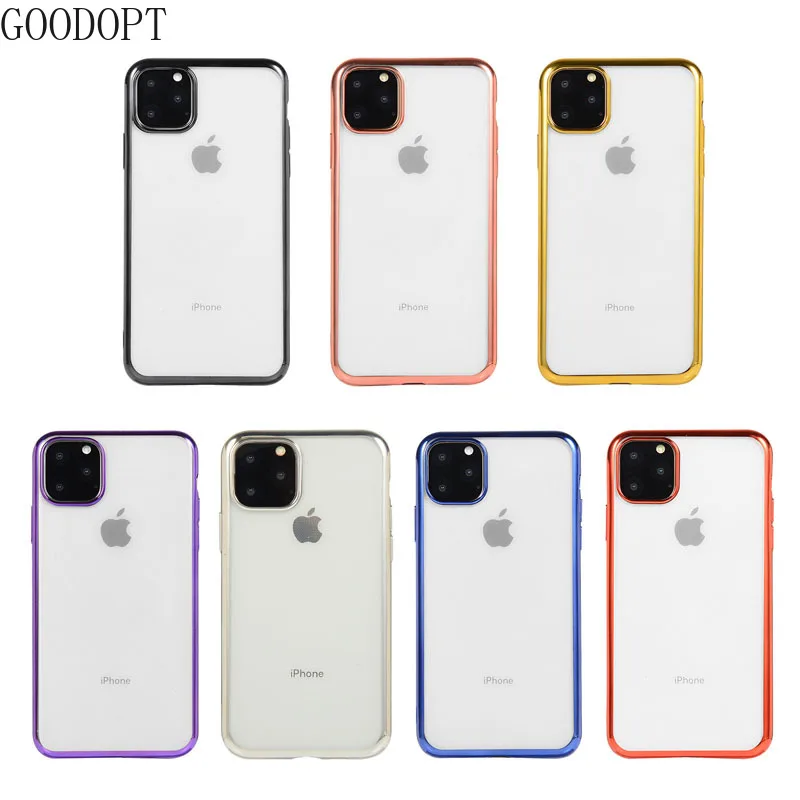 Роскошные чехлы для телефонов iphone 11 pro max XS Max XR X мягкий ударопрочный прозрачный