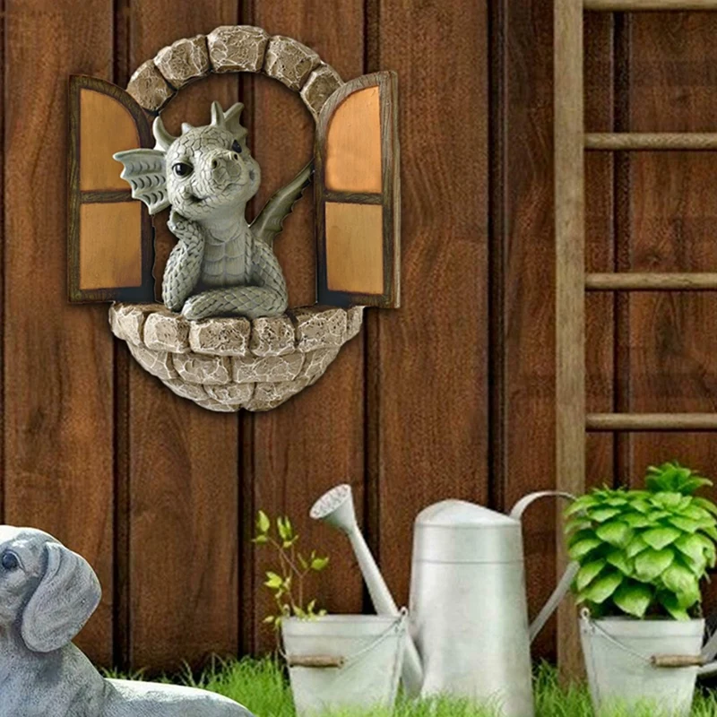 

Dinosaur Resin Ornaments Door Tree Courtyard Crafts Garden Outdoor Yard Decor Dinosaur Sculpture Dragon