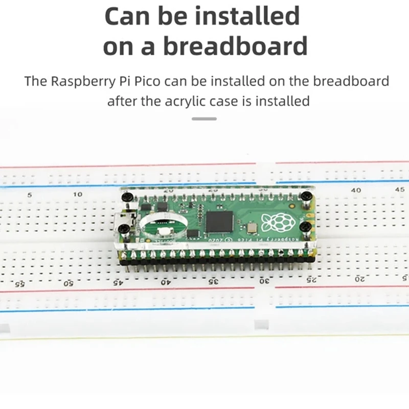 Прозрачный акриловый защитный чехол для макетной платы Raspberry Pi Pico Open - купить по