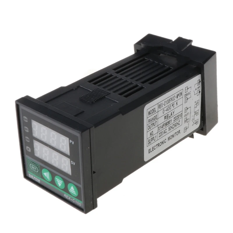 PID цифровой регулятор температуры REX C100 (м) от 0 до 400 градусов Цельсия K Тип Реле