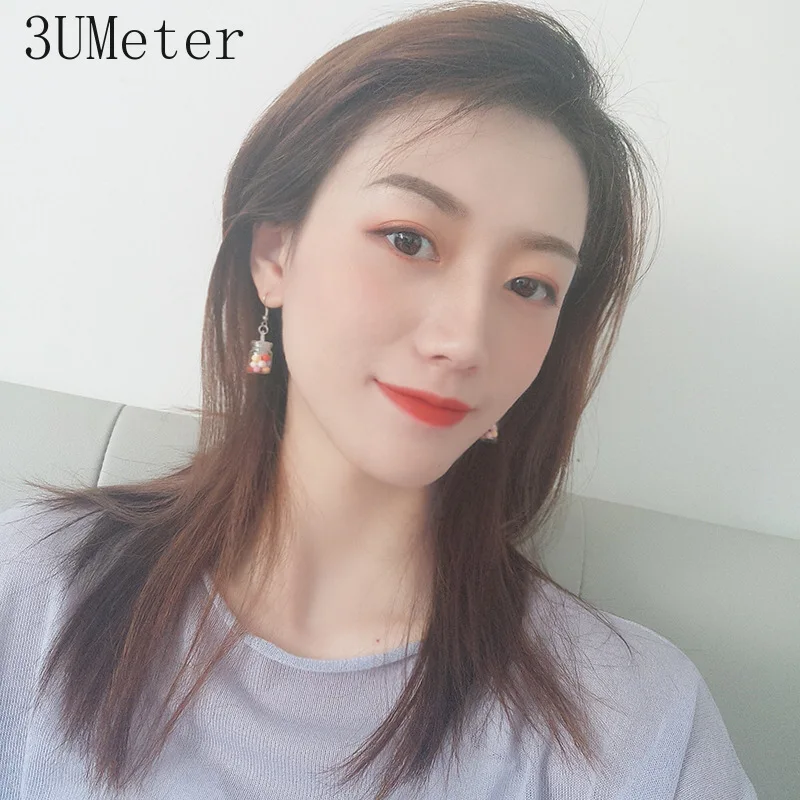 3UMeter 2019 Новая серия милых сережек корейского производства для женщин, которые выражают индивидуальность и творческий подход к моде, включающая в себя фрукты, забавных животных и другие оригинальные элементы. Отличный подарок.