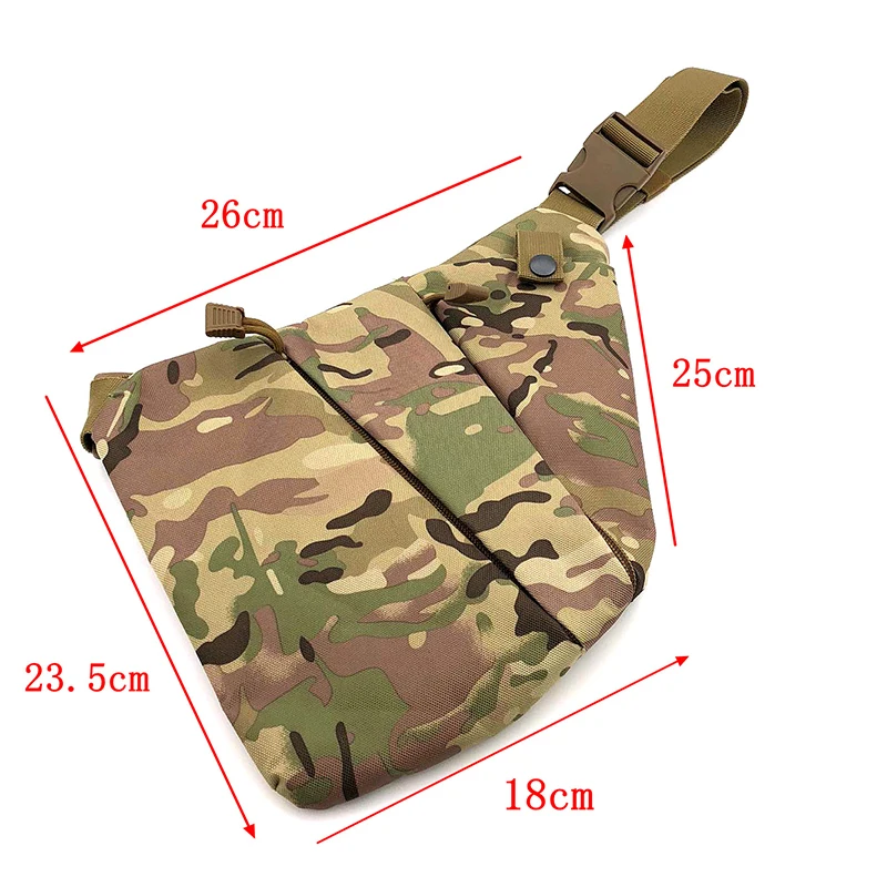 

Multifunctional Tactical Gun Bag Storage Glock Holster Men's Left Right Shoulder Bag Anti-theft Police Handgun Chest Bag Hunting