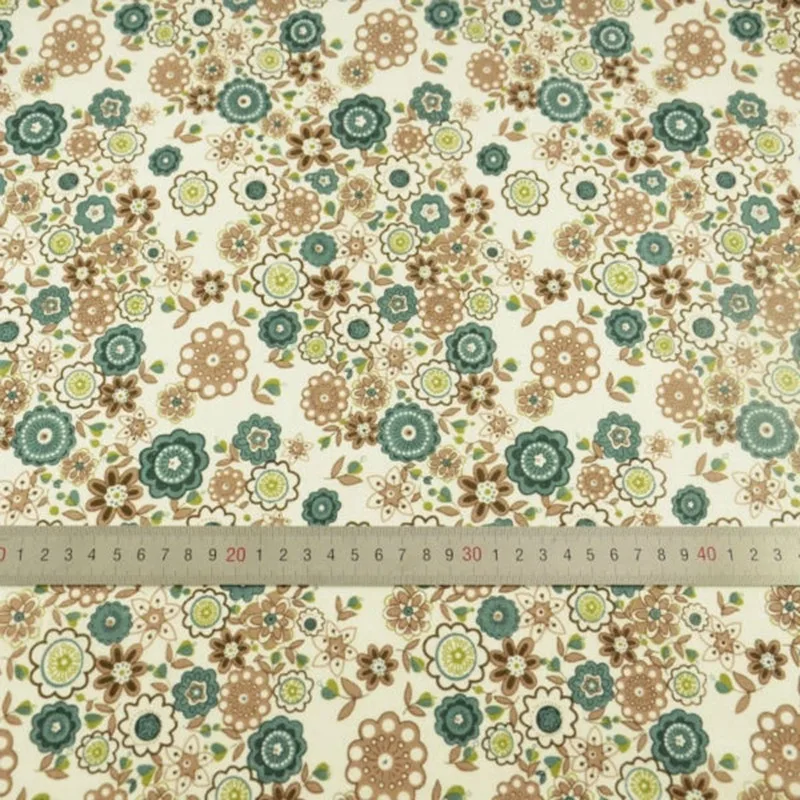 100% хлопок искусственный цветочный дизайн Одежда для куклы ткань скрапбукинга