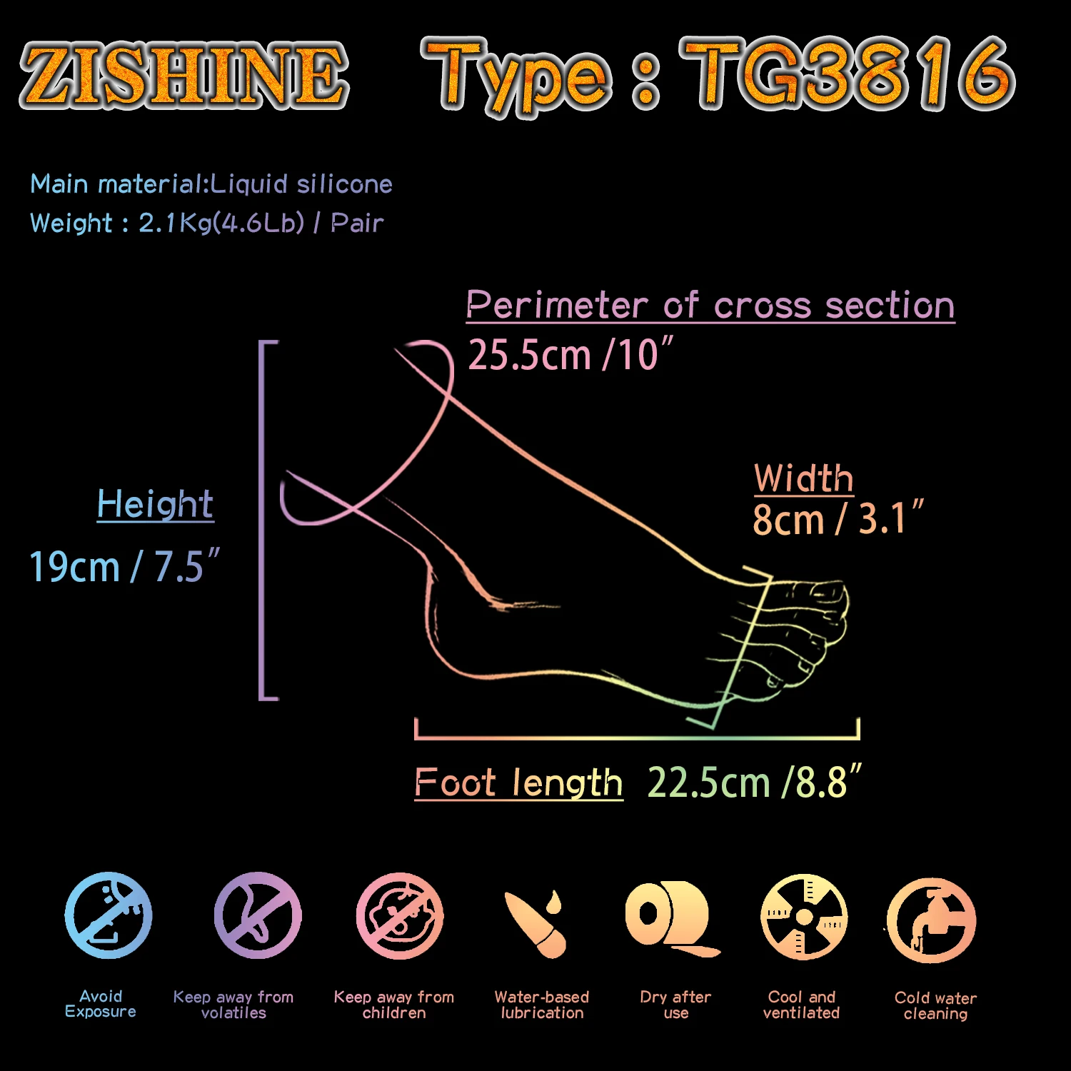 Female Foot Model Liquid Silicone Blood Vessels visible Sole wrinkles for Drawing Practice Exhibition Jewelry shooting TG3816 |