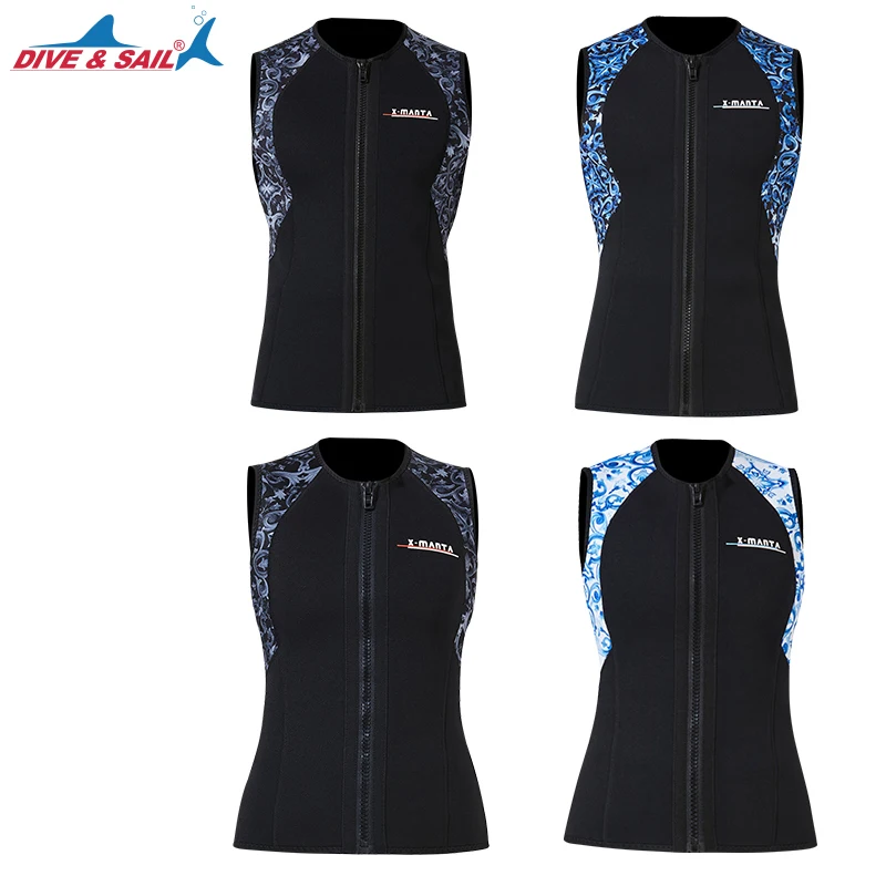 Взрослый Женский Мужской гидрокостюм 3 мм неопреновый купальный жилет без
