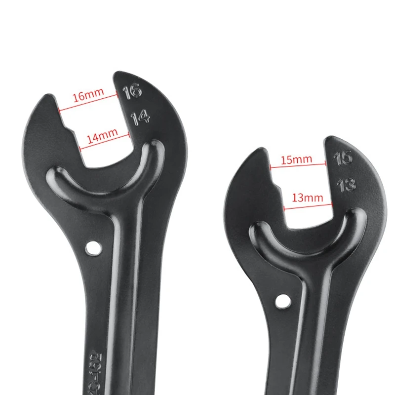 

BIKE HAND 2Pcs Bicycle Hub Wrench 13/14/15/16mm Double Ends Bicycle Hub Spanner Bike Repair Tools