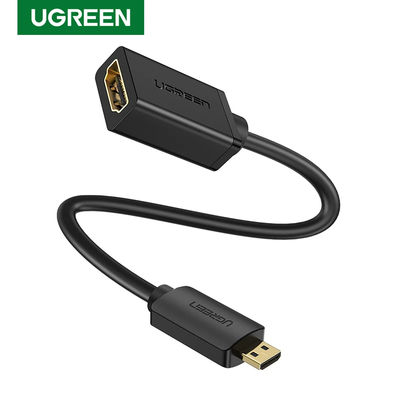 Адаптер UGREEN 4K Micro HDMI совместимый высокоскоростной штекер гнездо 3D для Raspberry Pi 4 GoPro