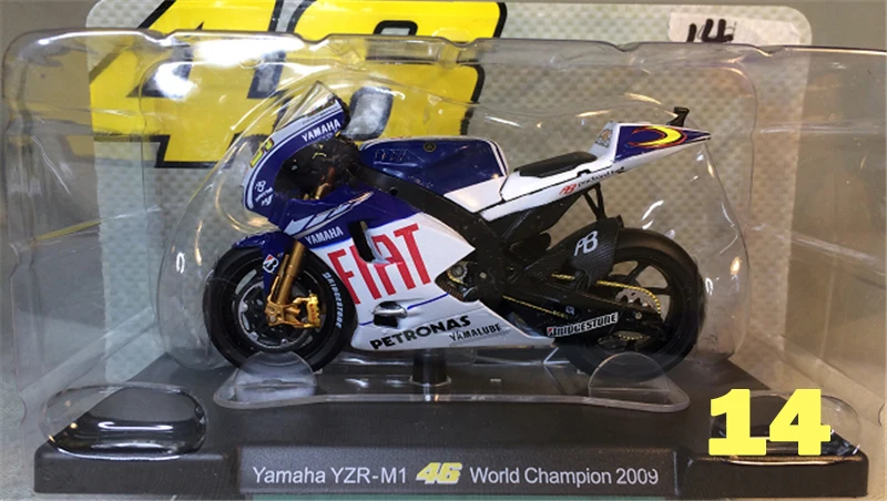 14 1:18 Apulia Yamaha Honda 11 см литье под давлением сплав мотоцикла статический дисплей модели автомобилей вентиляторы Favorit коллекция детей Рождественский подарок - Цвет: 14