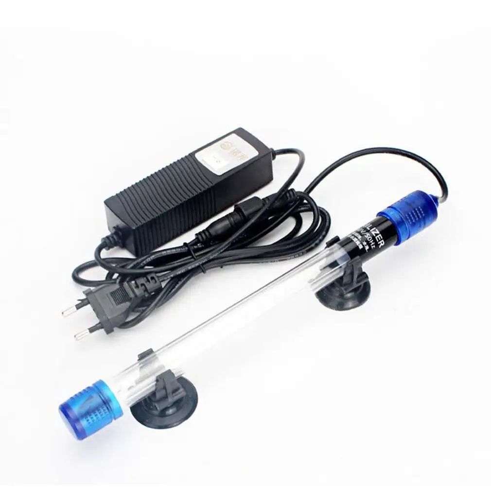 

EU Plug UV Germicidal For Aquarium Ultraviolet Sterilizer Lamp Submersible Diving Use Radiation-resistant Fish Reef Coral Tank