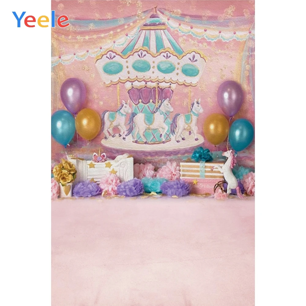 Yeele фон для фотосъемки на день рождения с изображением цирка шара лошади