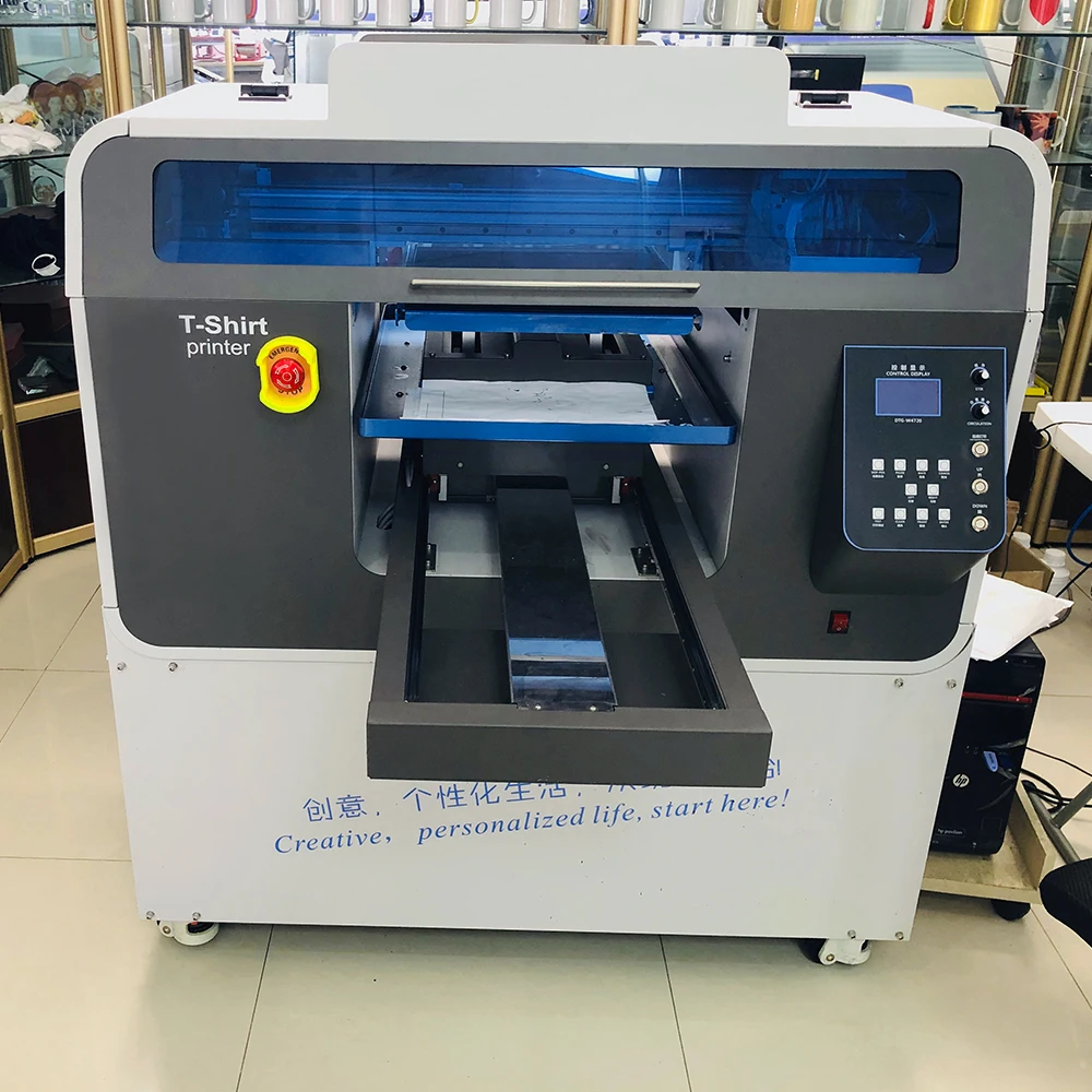 A3 DTG Printer Automatic Flatbed Printer 4720 DTG Printer Print On T-shirt Multicolor Flatbed Printer For 2pcs Epson Printhead images - 6