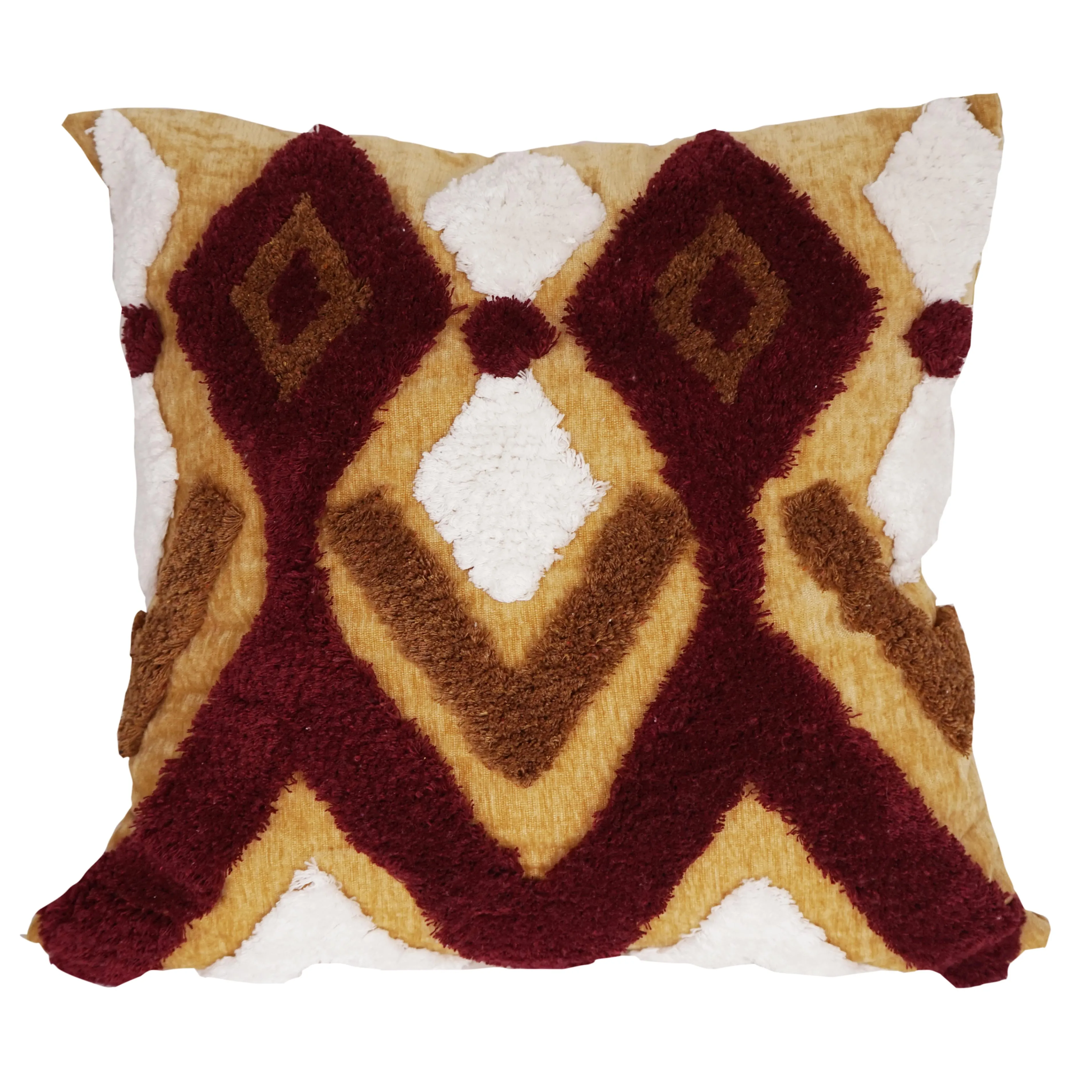 

Luxury Moroccan Style Embroidery Cushion Cover Brow White Boho Style Ethnic Colorful Pillow Cover 45x45cm Sofa HomeDecoration