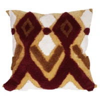 luxury moroccan style embroidery cushion cover brow white boho style ethnic colorful pillow cover 45x45cm sofa homedecoration