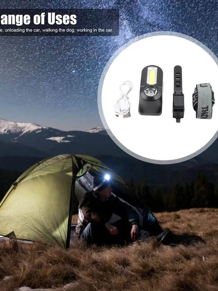 

Светодиодный налобный фонарь, многофункциональный водонепроницаемый супер яркий, с зарядкой от USB, фонарь для ночной рыбалки