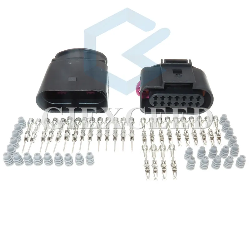 14-контактный 6X0973817 6X0973717 Авто 09G Кабельный разъем 6X0 973 817 6X0 973 717 водонепроницаемый разъем для VW Audi