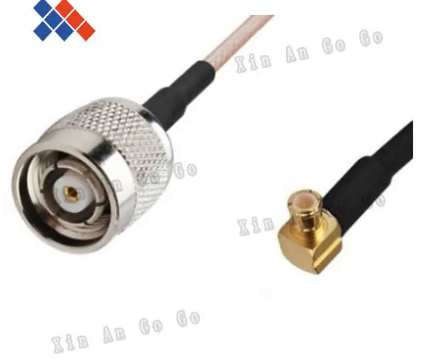 

Wholesale 10pcs RF connector RP-TNC male to MCX male right angle type RG316 Pigtail Cable 15CM