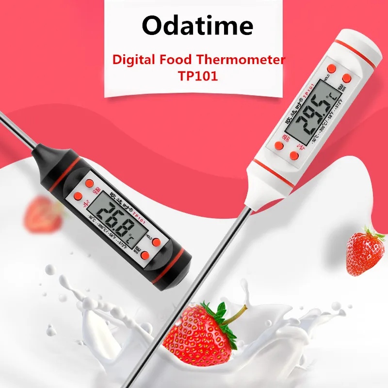 

New Kitchen Digital Thermometer Meat Food Stainless Steel Probe Water Milk Oil Liquid High-Accuracy Electronic BBQ Cooking Tools