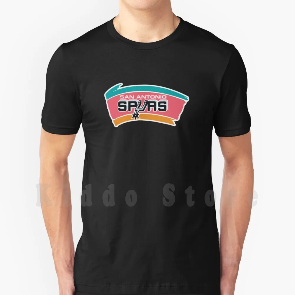 

Old , Spurs-San Logo T Shirt Diy Big Size 100% Cotton Antonio Icon Retro
