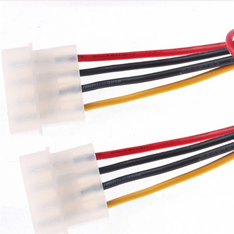 18cm 2 Way 4 pin PSU Power Splitter Cable LP4 Molex 1 to Futural Digital Y adapter Hot Selling | Компьютеры и офис
