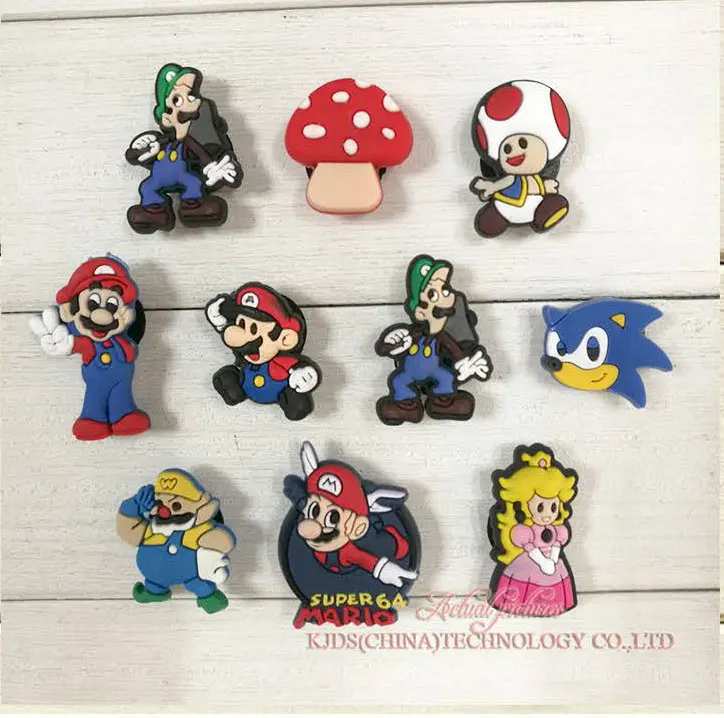 

High Quality 10pcs PVC shoe charms shoes decoration shoe accessories fit croc wristbands Kid's gift party gift
