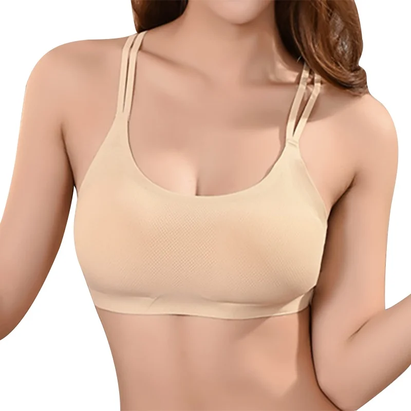 Спортивный бюстгальтер для йоги с перекрестными ремешками женский спортивный