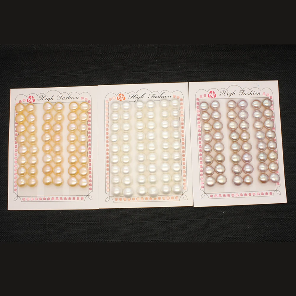 

48pcs / board Natural Freshwater Pearl 10-10.5mm Bread Beads Women's Jewelry Making DIY Necklace Bracelet Earring Accessories